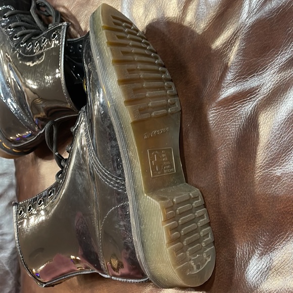 Dr.Martens patent leather lace up combat boots 38 - Picture 7 of 12